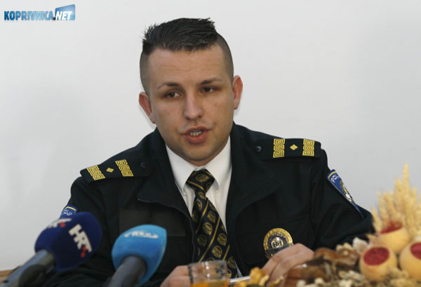 Načelnik odjela policije PU koprivničko križevačke Romano Vaupotić. Snimio: Marijan Sušenj