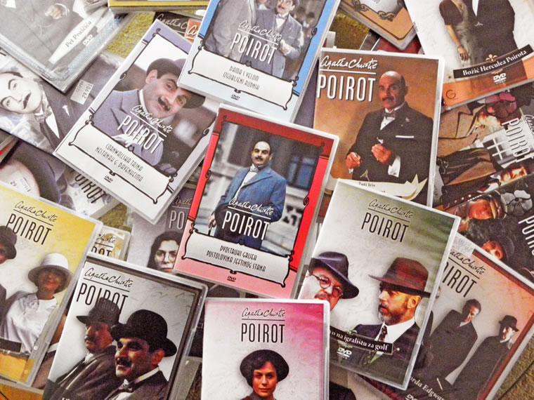 DVD-i Poirota Aghate Christie iz autorove diskoteke:  Snimio: Ivo Čičin-Mašansker
