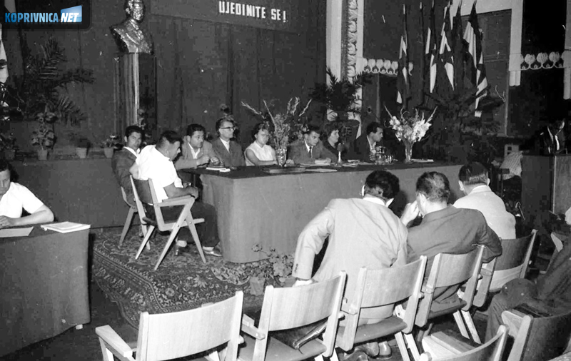 Glamurozna konferencija SK u Domu kulture u Koprivnici 1962. godine