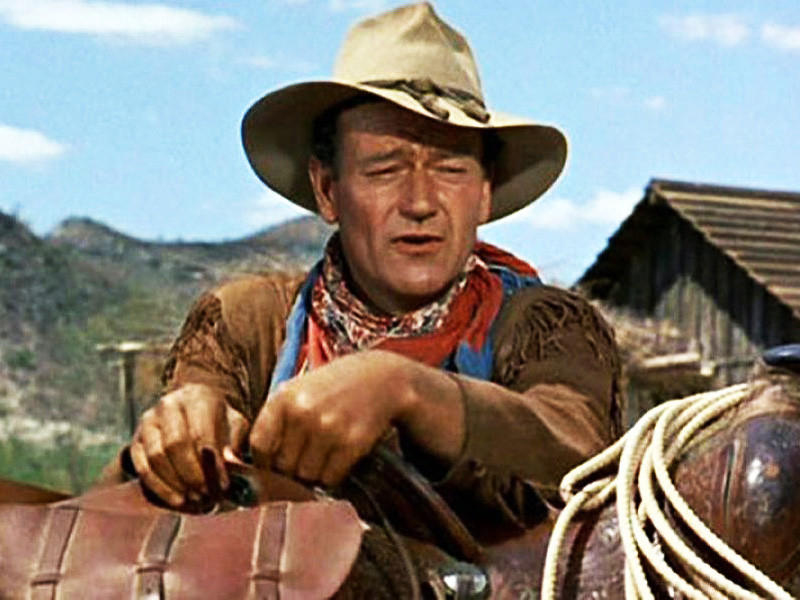 John Wayne i šešir