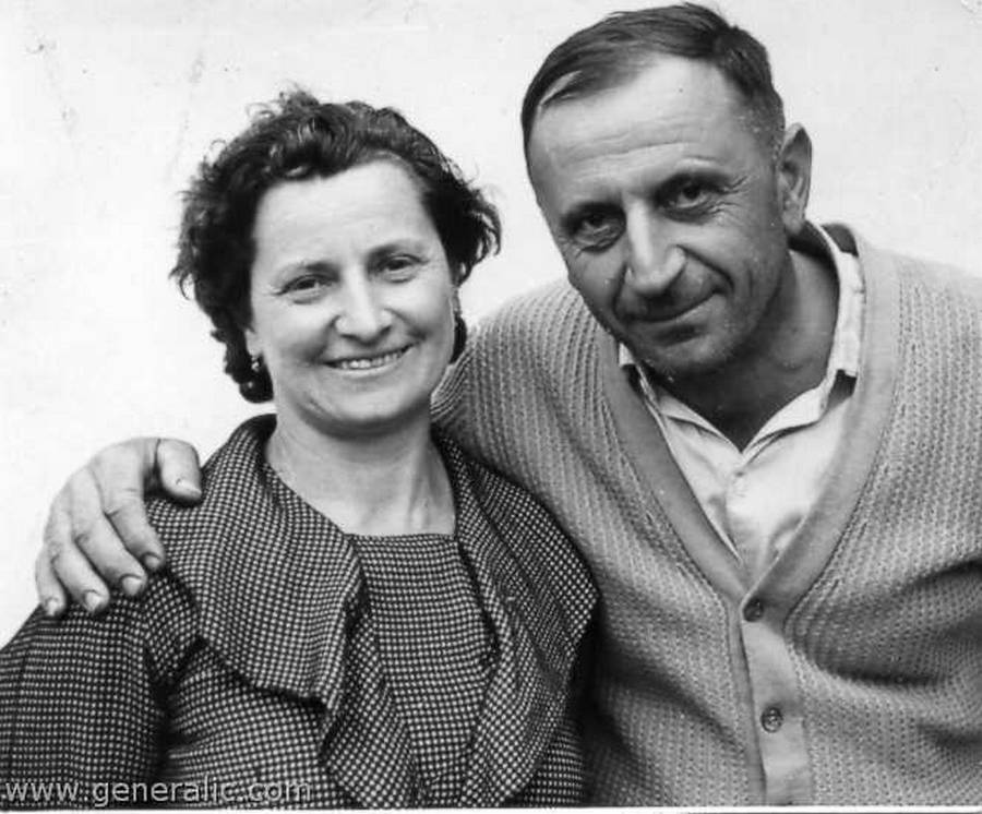 Ivan Generalić sa suprugom Ankom (1962.)