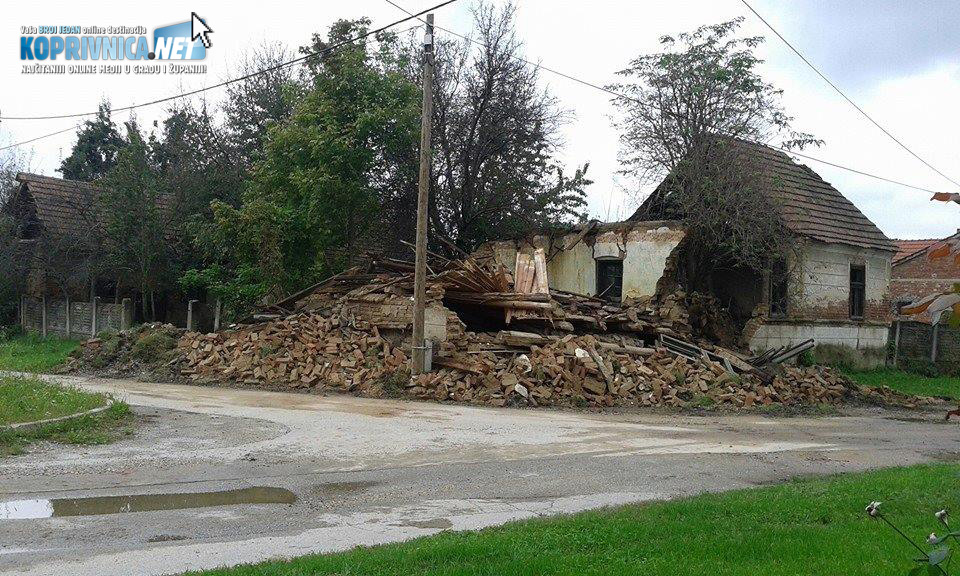 Urušena kuća u Novigradu Podravskom // Foto: Čitatelj