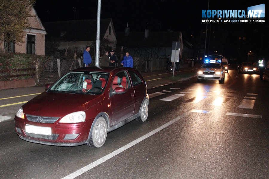 Očevid na mjestu prometne nesreće u Križevačkoj ulici u Koprivnici // Foto: Koprivnica.net