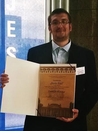 Tomislav Habdija nagradu primio u sklopu Kliofesta // Privatna arhiva