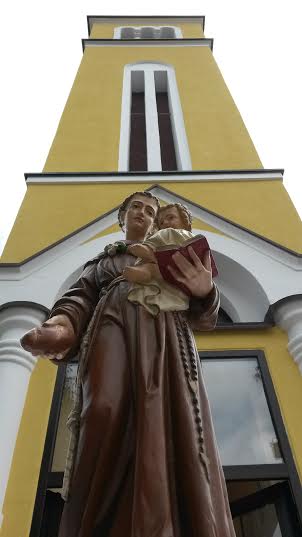 Obnovljeni zvonik i kip svetog Antuna // Župa Imbriovec