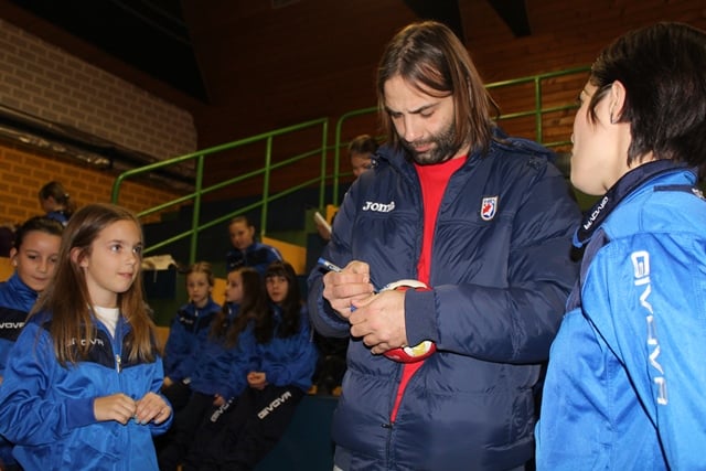 Mladi sportaši skupljali su autograme // Foto: Djurdjevac.hr
