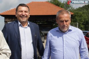 Milan Bandić i Željko Lacković u Đurđevcu // Foto: Matija Gudlin
