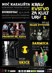 Raspored događanja // Foto: Gradsko kazalište Đurđevac