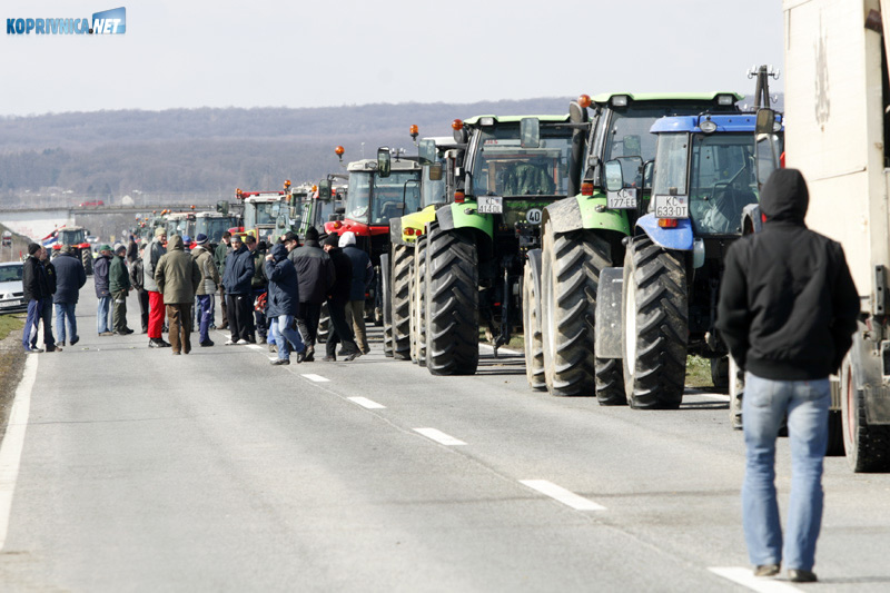Poljoprivrednici više nisu jedinstveni treba li i dalje prosvjedovati. Foto: Marijan Sušenj