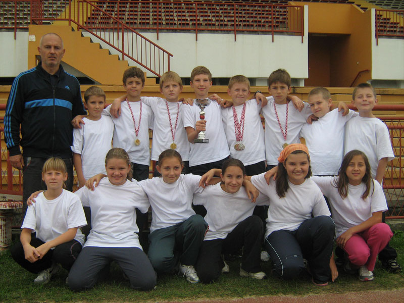 Mladi koprivnički atletičari u Varaždinu