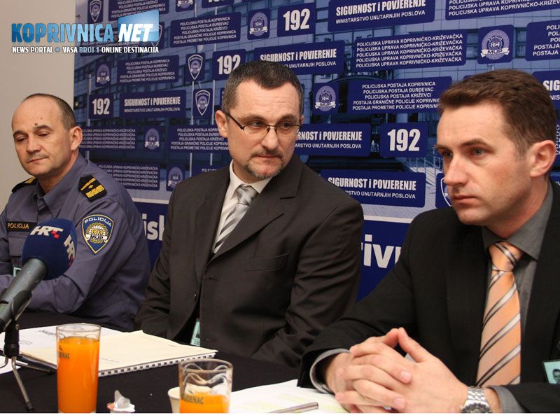 Glasnogovornik Dražen Laljek i voditelj službe krim policije Abel Car