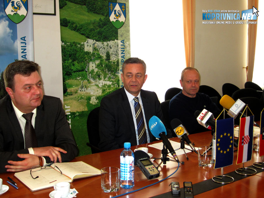 Župan Darko Koren (u sredini) i zamjenici Darko Sobota i Ivan Pal // Foto: Koprivnica.net
