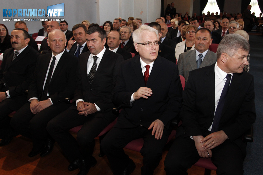 Predsjednik RH Ivo Josipović na svečanoj sjednici Gradskog vijeća u Križevcima // Foto: Koprivnica.net