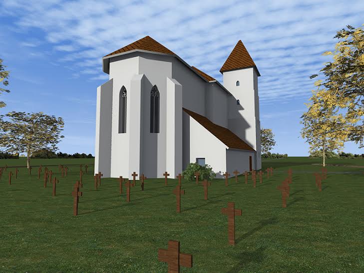 Vizualizacija crkve Sv. Martina u Virju // Foto: Muzej grada Koprivnice