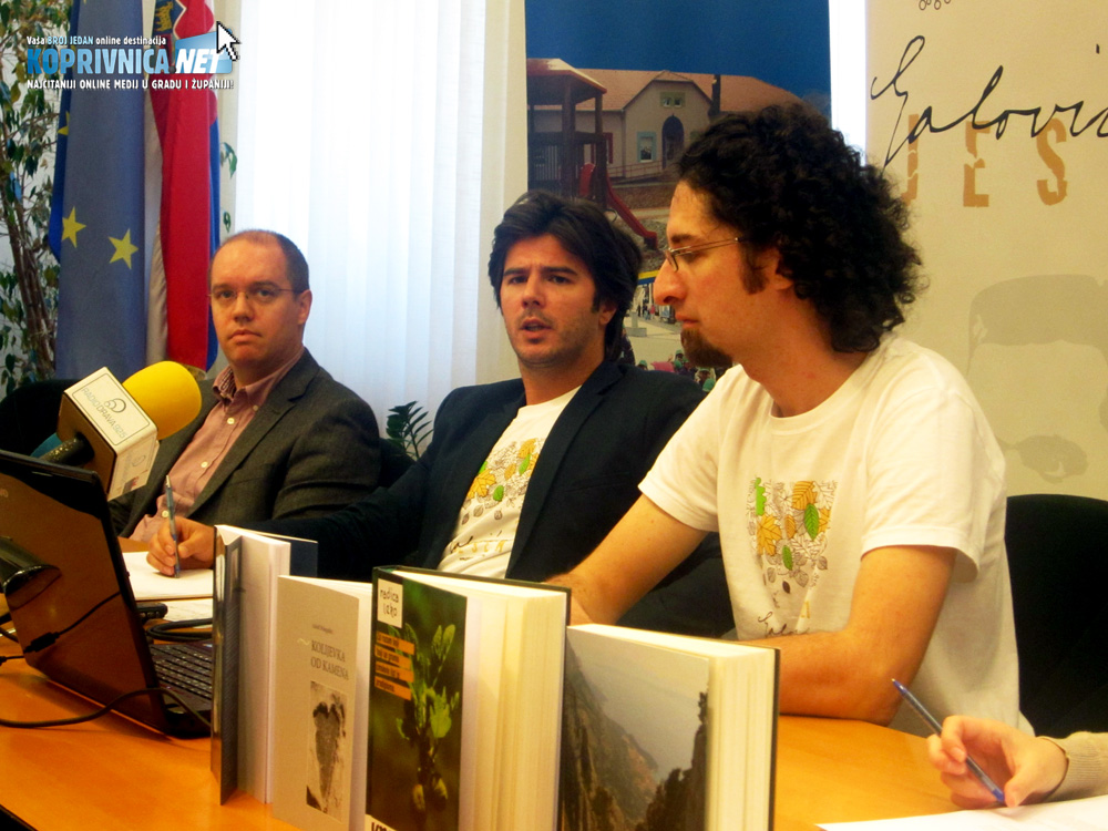 Mario Kolar, Marko Gregur i Petar Lukačić na konferenciji za novinare // Foto: Koprivnica.net