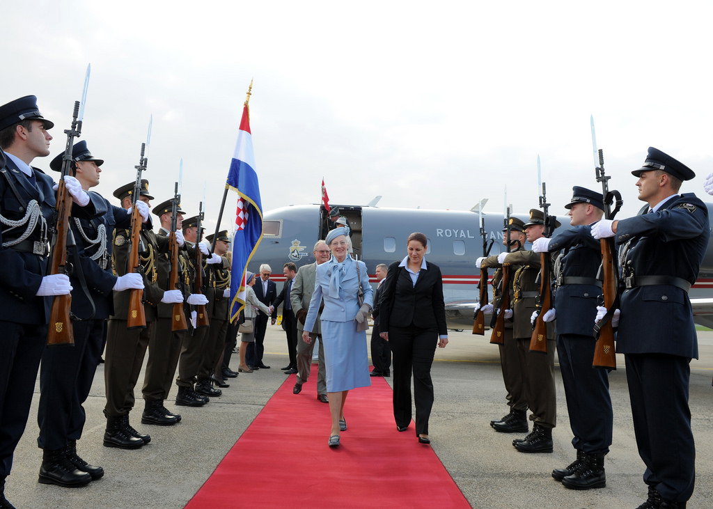 Danska kraljica Margareta II u utorak je stigla u posjet Hrvatskoj // Foto: www.predsjednik.hr