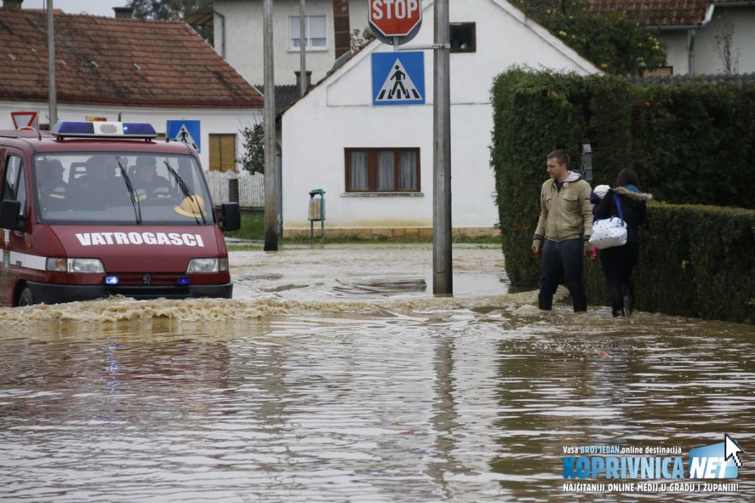 Poplave u Koprivnici // Foto: Mario Kos
