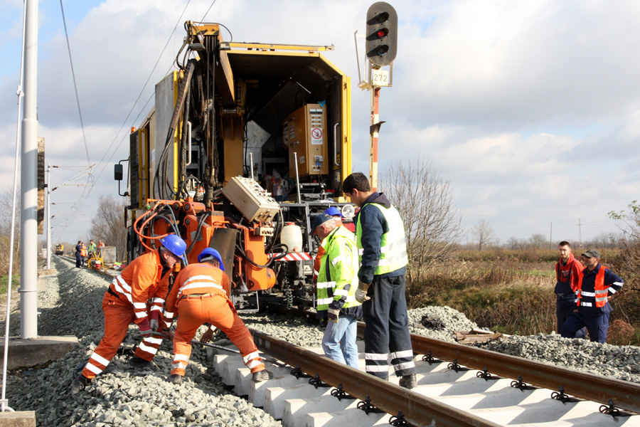 Radovi na obnovi pruge prema mađarskoj granici // Foto: Koprivnica.net