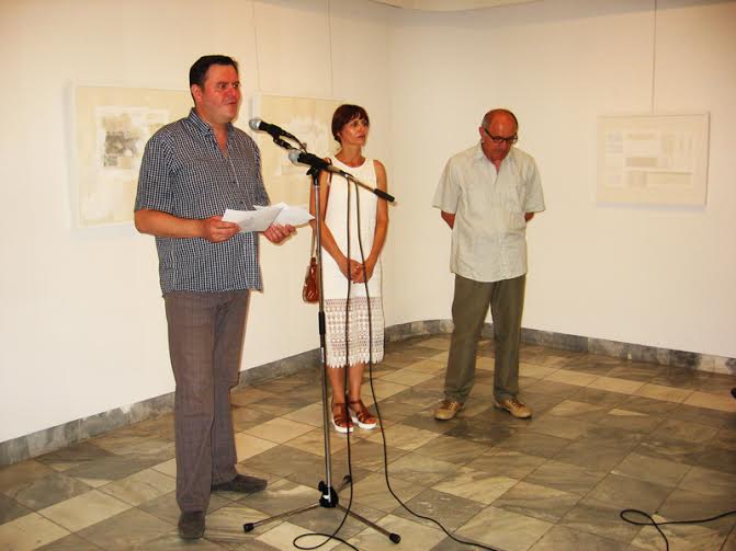 Detalj s otvorenja izložbe Gordan Špoljar Andrašić u Somboru
