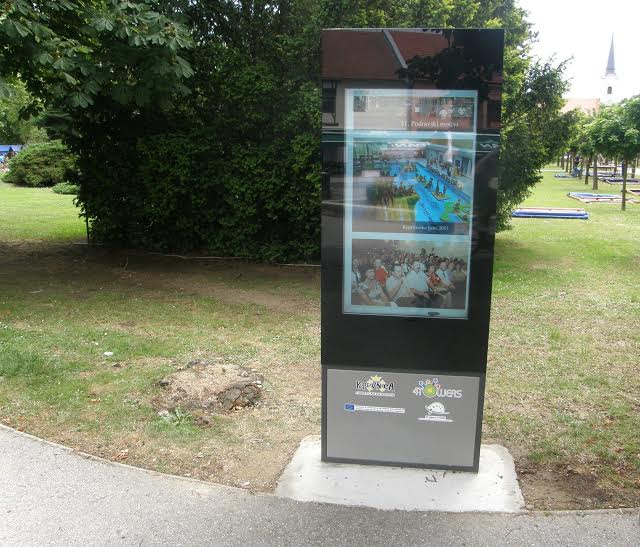 Info kiosk u Gradskom parku // Foto: TZ Koprivnica