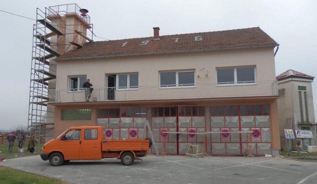 Radovi na Vatrogasnom domu u Kalinovcu // Foto: Općina Kalinovac