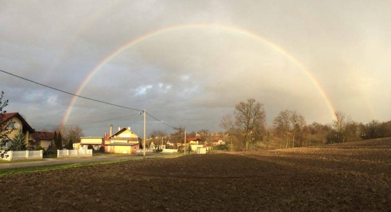 Duga iznad Koprivnice // Foto: Zoran Gužvić (čitatelj)