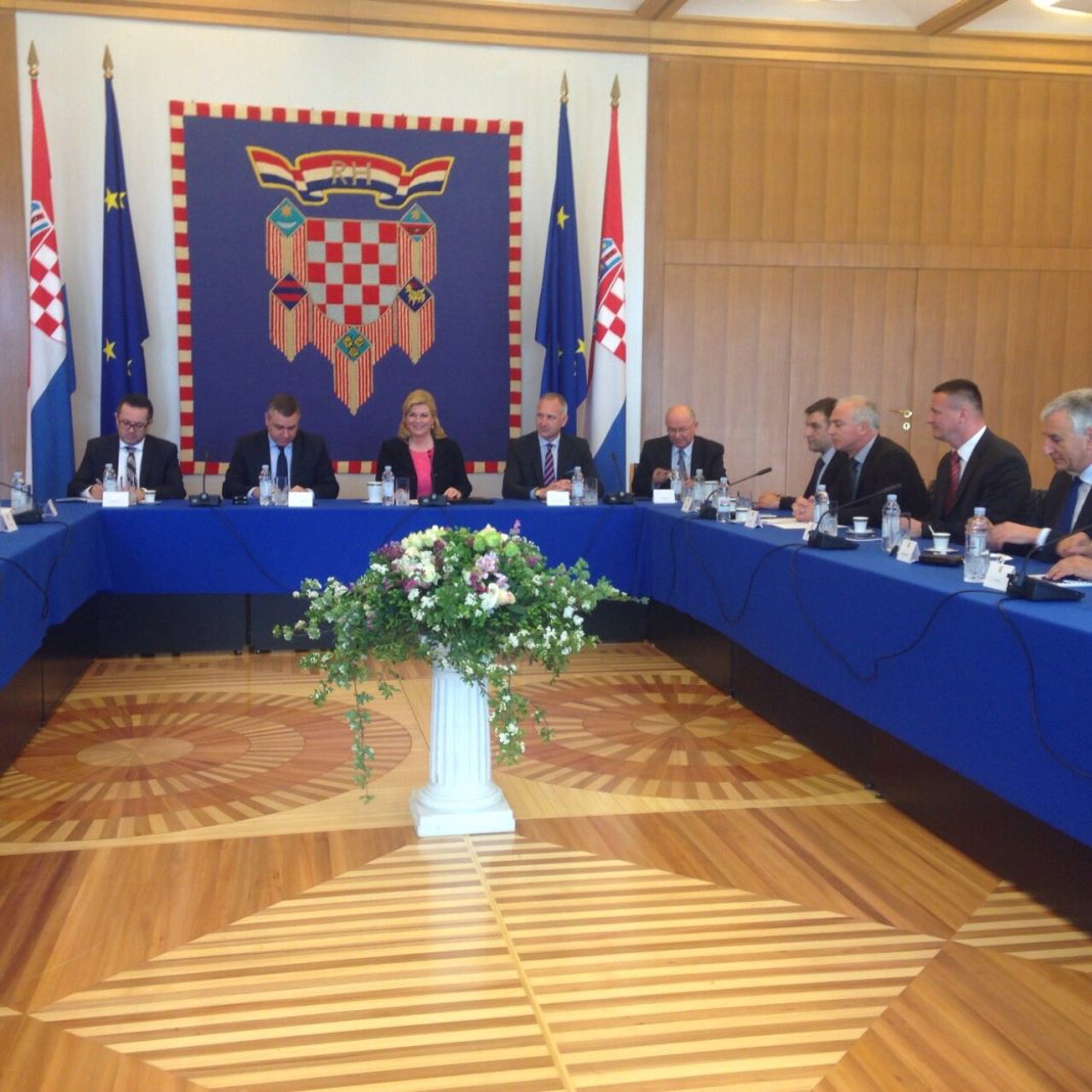 Sastanak kod Predsjednice // Foto: kckzz.hr