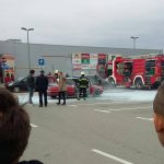 Auto izgorio na parkiralištu Trgovačkog centra Koprivnica