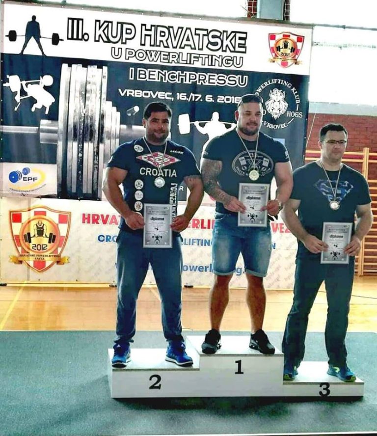 Koprivničanac Mario Lesjak osvojio drugo mjesto na Powerlifting natjecanju u Vrbovcu