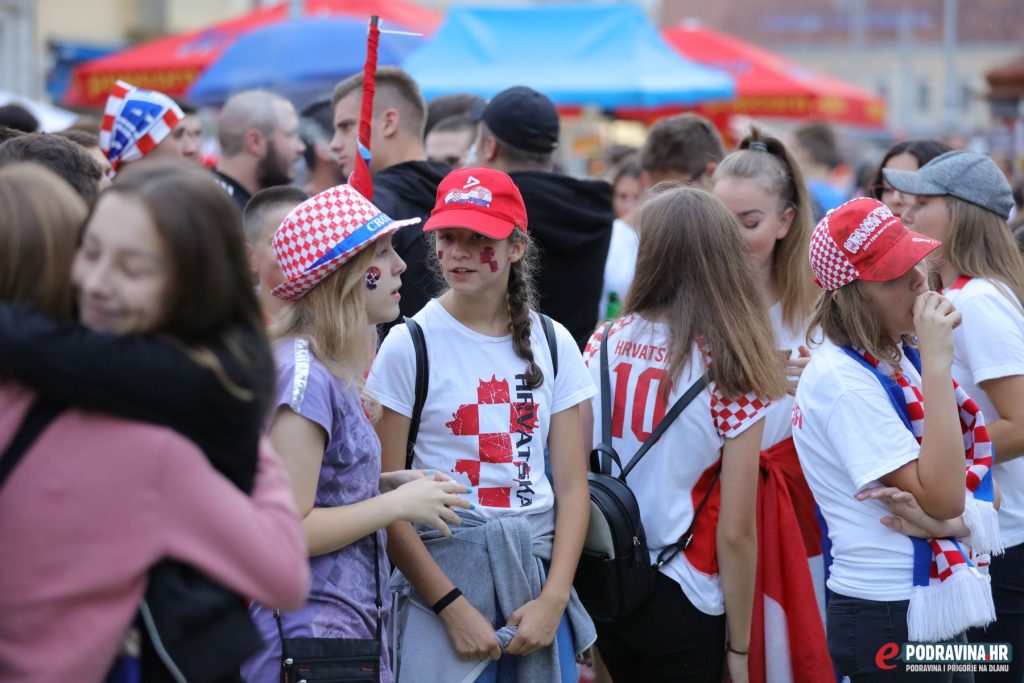 Hrvatska - Engleska Svjetsko prvenstvo Zrinski trg Kprivnica