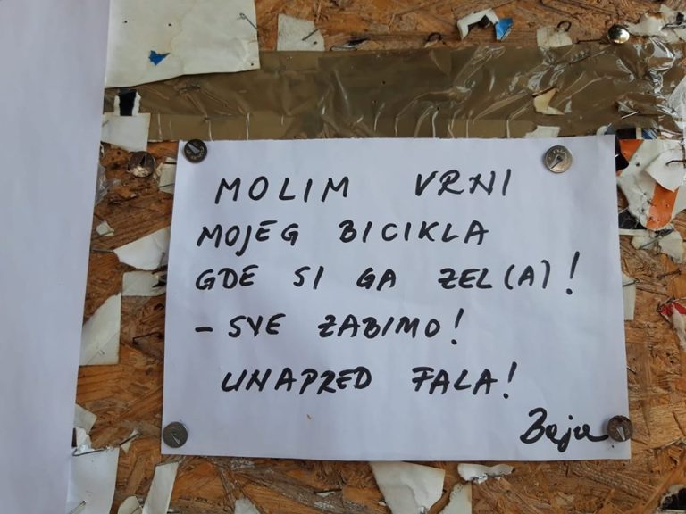 Zanimljiva poruka na oglasnoj ploči u Novigradu, apeliramo na poštenog kradljivca