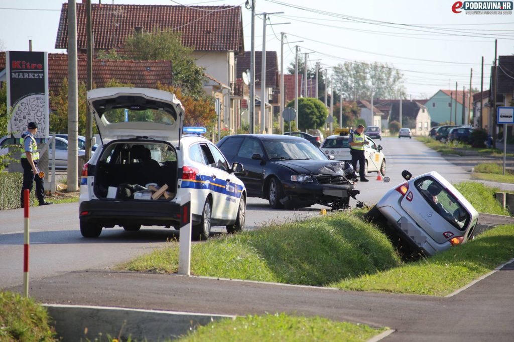 Prometna nesreća u Peterancu // Foto: Matija Gudlin