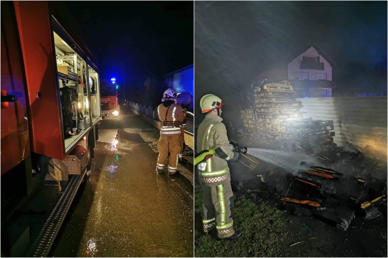 FOTO Ludbreški vatrogasci usred noći brzom intervencijom sanirali požar, na terenu bila čak tri vozila