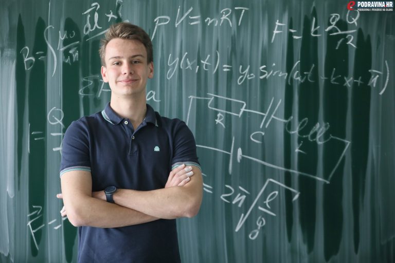 FOTO Gimnazijalac Lovro Klobučar rastura fiziku, na državnom je natjecanju osvojio visoko drugo mjesto, ali njegovi planovi sežu daleko od Koprivnice
