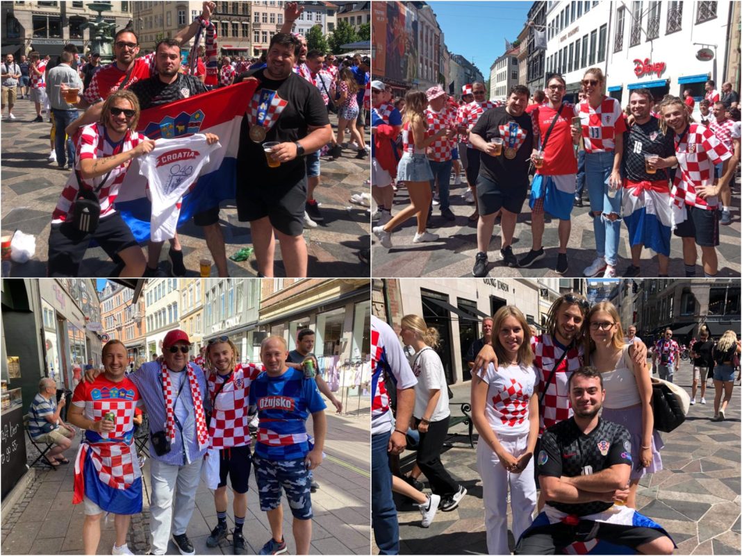 Navijaci hrvatske reprezentacije u Kopenhagenu