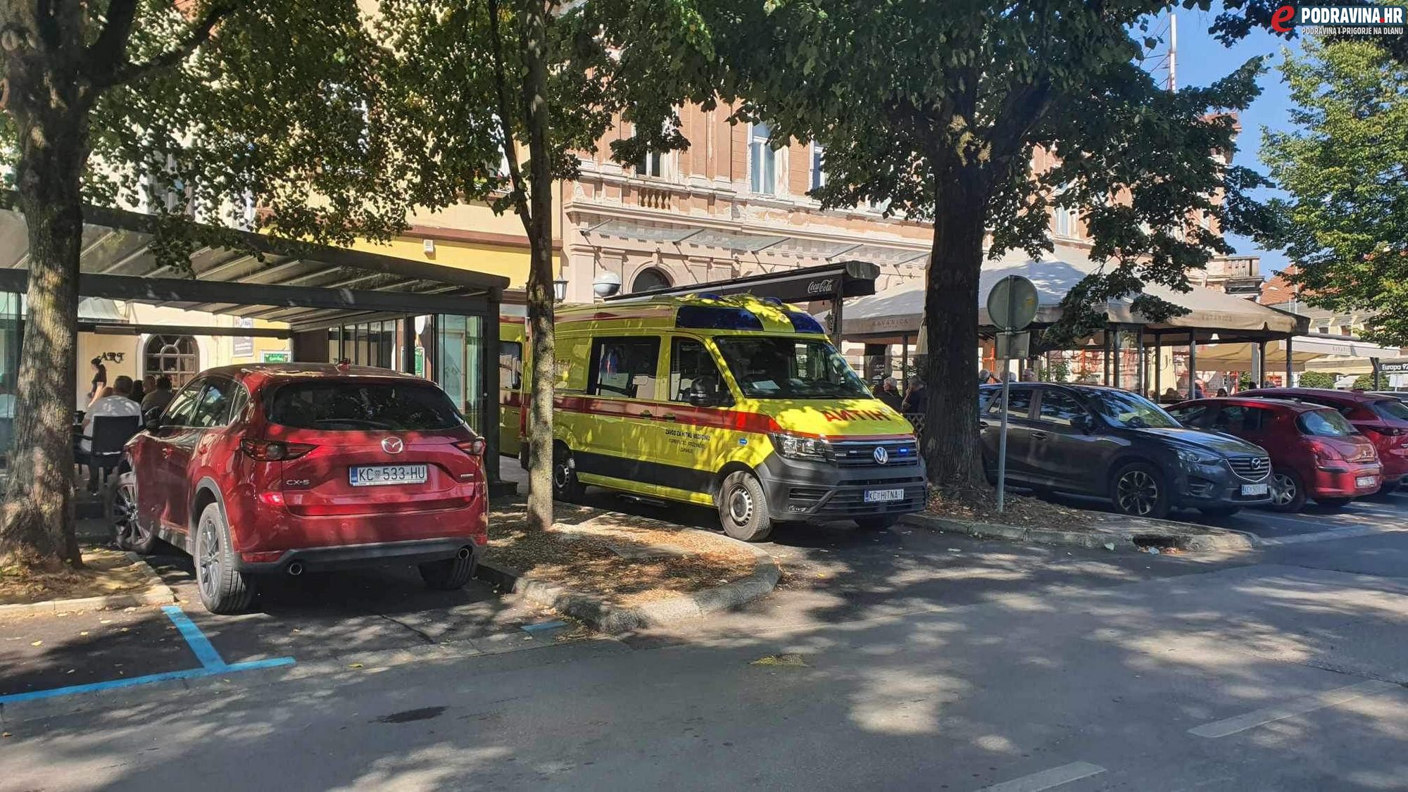 Hitna pomoć u centru Koprivnice