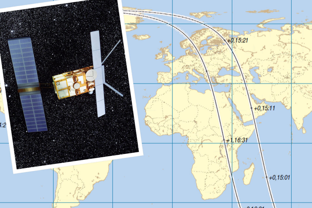 Satelit ERS-2 i njegova završna orbita