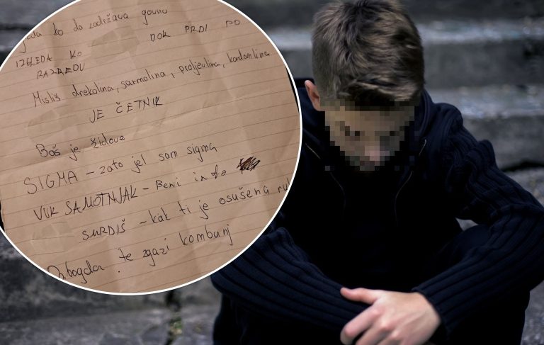 VRŠNJAČKO NASILJE Dječak u školi kod Koprivnice izložen napadima, majka objavila odvratna pisma koja su mu upućena
