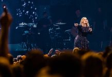 Singer Adele at Ziggo Dome on June 4, 2017 in Amsterdam, Netherlands — Photo by benhoudijk