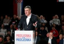 Zoran Milanović, predizborni skup